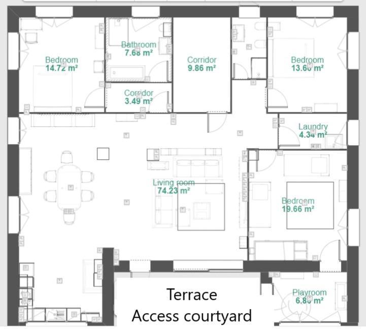Big - 9 Guests - Air Conditionning And Courtyard Bussoleno